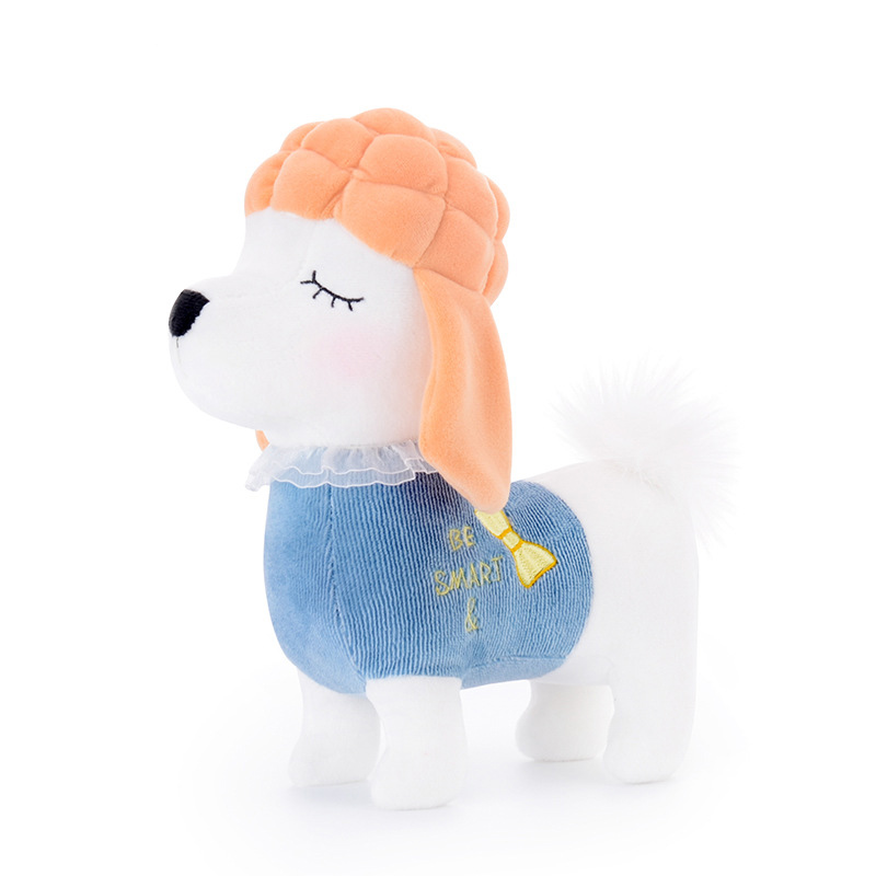 

Мягкая велюровая игрушка Metoys Пудель в синем 29 см (47126)
