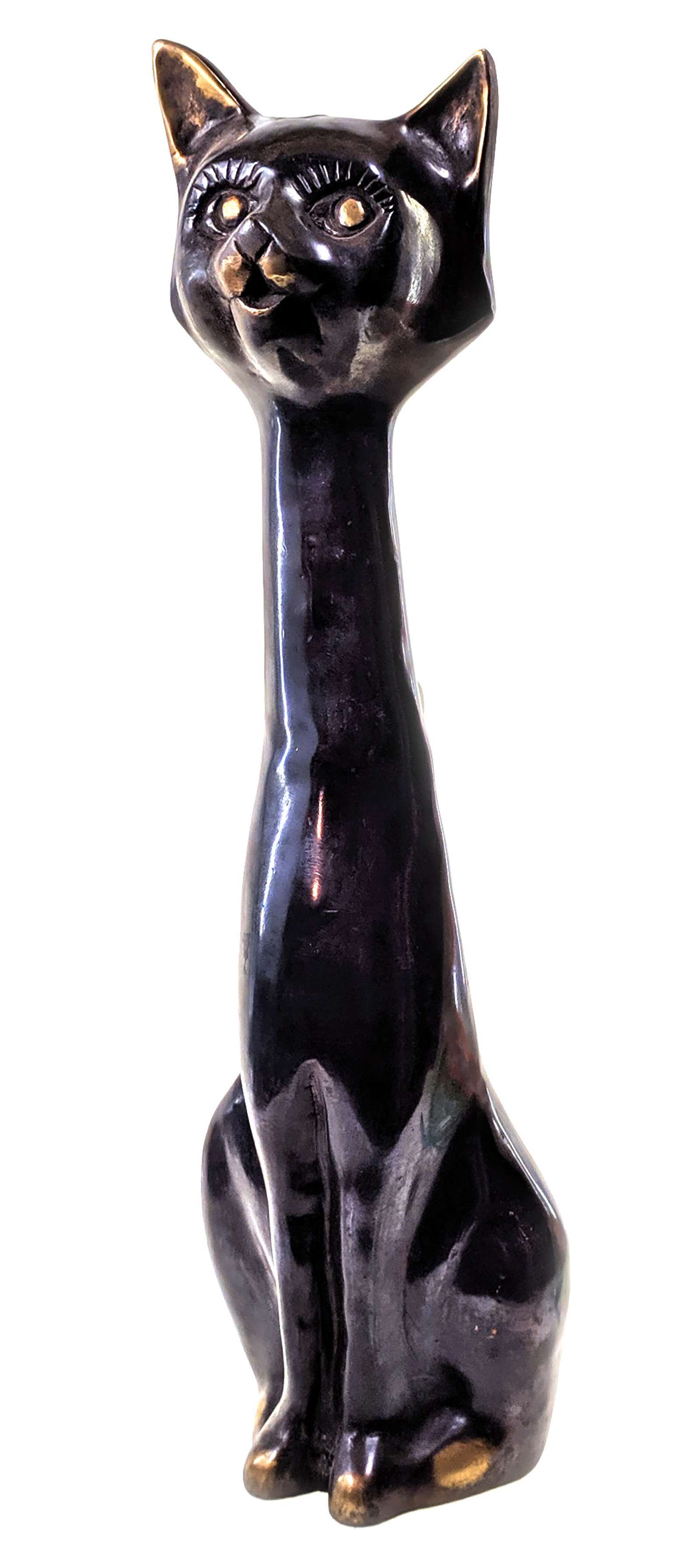 

Кошка бронзовая 42х15х11 см 1185