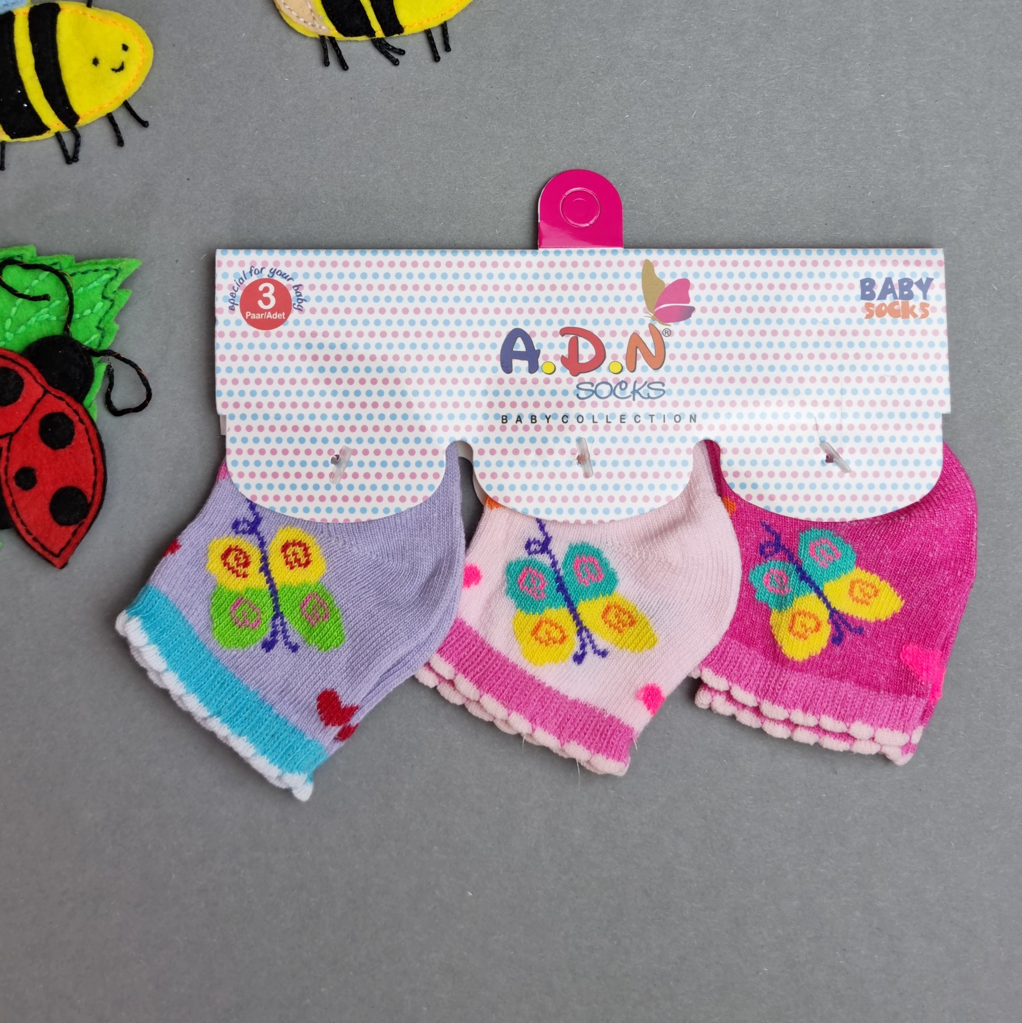 

Набор носков A.D.N. socks для новорожденного 0-3 мес Разноцветные 18890