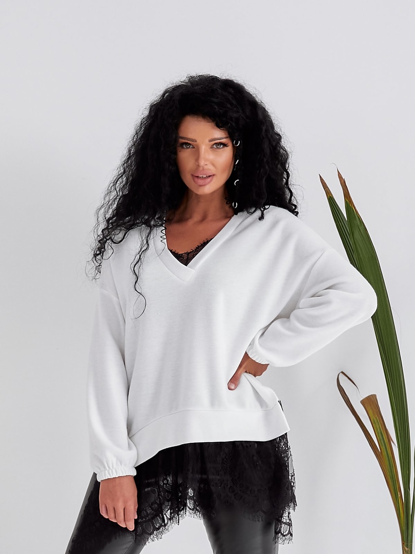 

Пуловер Jaklin 8169 - Белый, Пуловер Jaklin 8169 42-48 Белый