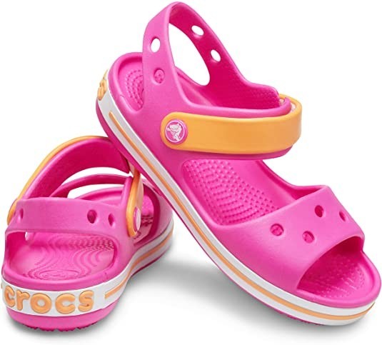 

Босоножки Crocs Crocband, С10, розовые с оранжевым, 27-28