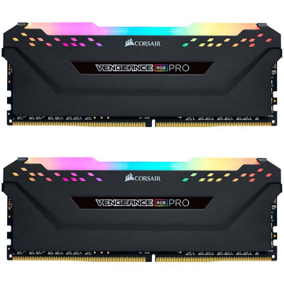 

Модуль пам'яті для комп'ютера DDR4 16GB (2x8GB) 4000 MHz Vengeance RGB PRO Black Corsair (CMW16GX4M2K4000C19)