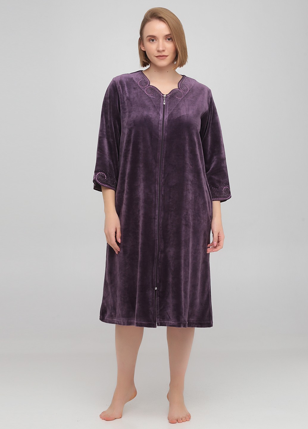 

Халат Wild Love  фиолетовый 21263, Халат Wild Love 4XL фиолетовый 21263