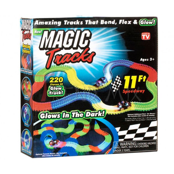 

Светящийся гибкий гоночный трек Magic Tracks (220 деталей)