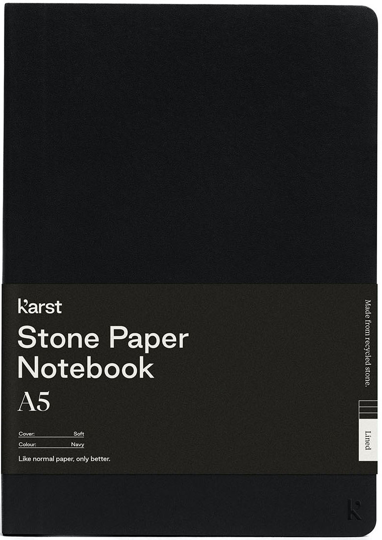 

Блокнот Karst Notebook A5 144 страницы в линию Чёрный (754169024505)