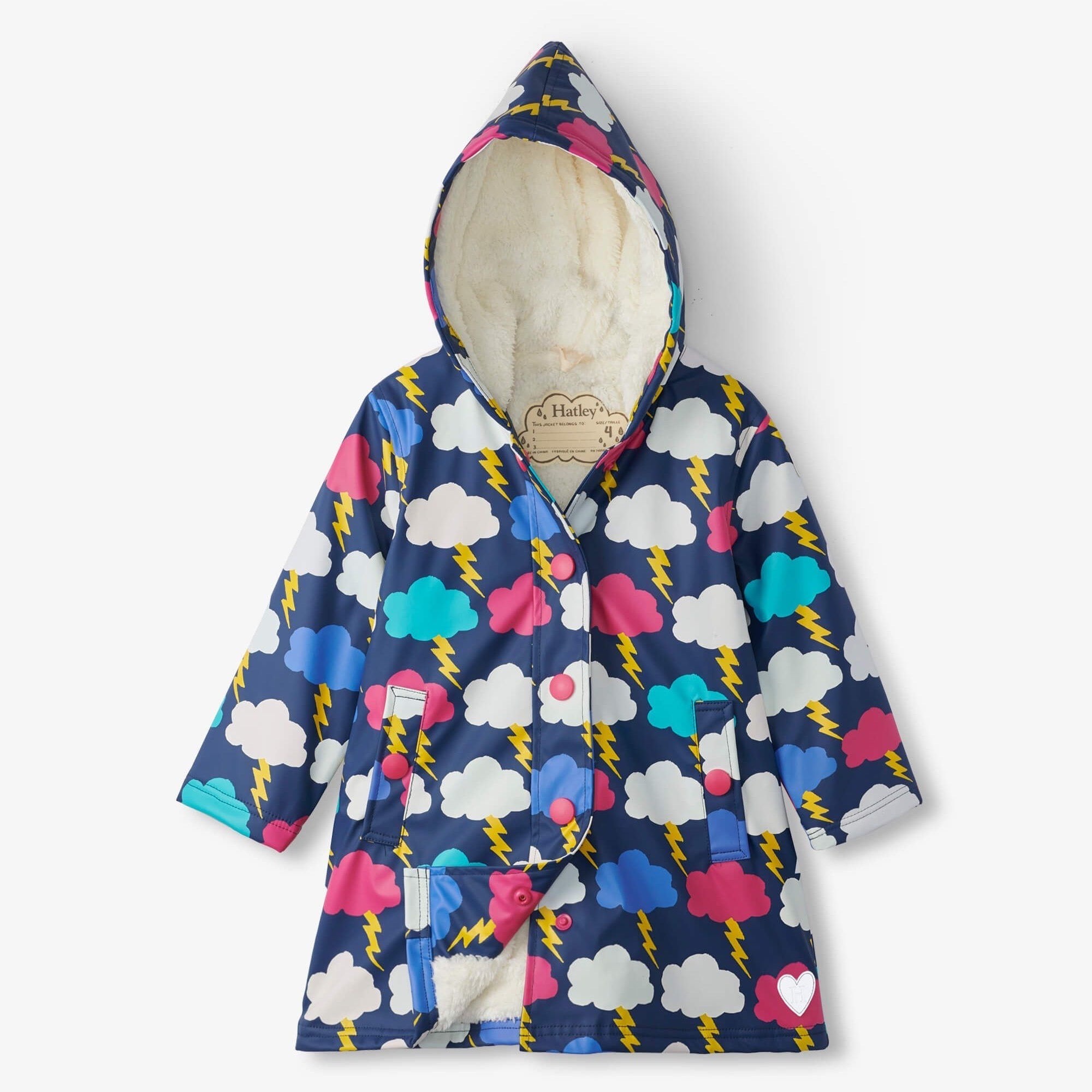 

Дощовик Hatley, що змінює колір утеплений Lightening Clouds 140см мультиколор 10A (F21LBK817)