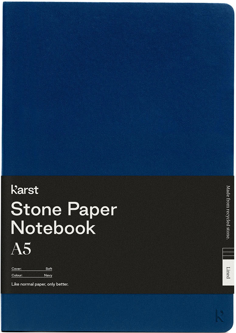 

Блокнот Karst Notebook A5 144 страницы в клетку Тёмно-синий (754169024574)