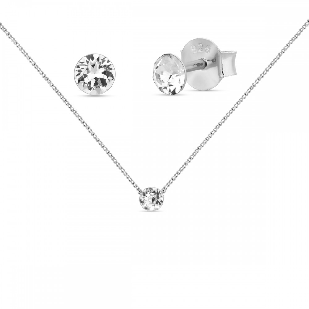 

Серебряный комплект Spark со Swarovski Punto NLANMK1088PP31C