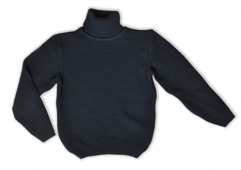 

Теплая вязаная водолазка Mari-Knit 0787 р72 140см синий 37051