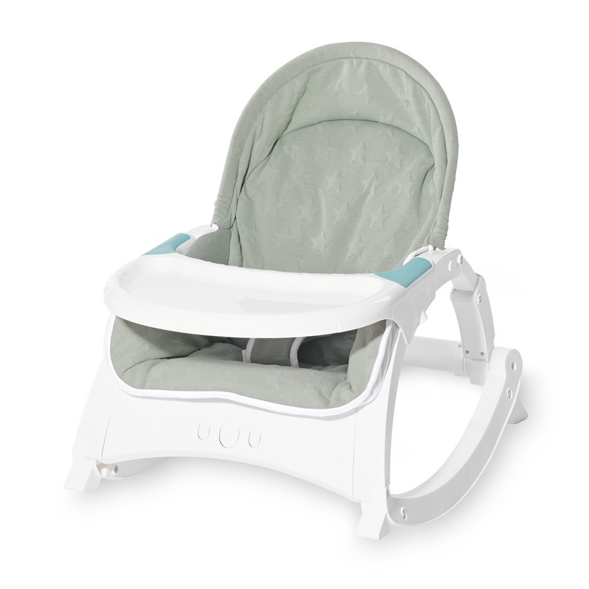 

Кресло-качалка 3в1 Lorelli Alex With Table Frosty Green Stars