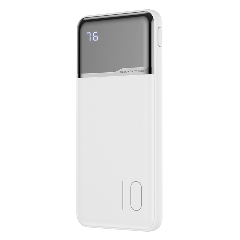 

Внешний аккумулятор Power Bank 10000 mAh УМБ для телефона с дисплеем KUULAA Digital Display (KL-YD01) Белый