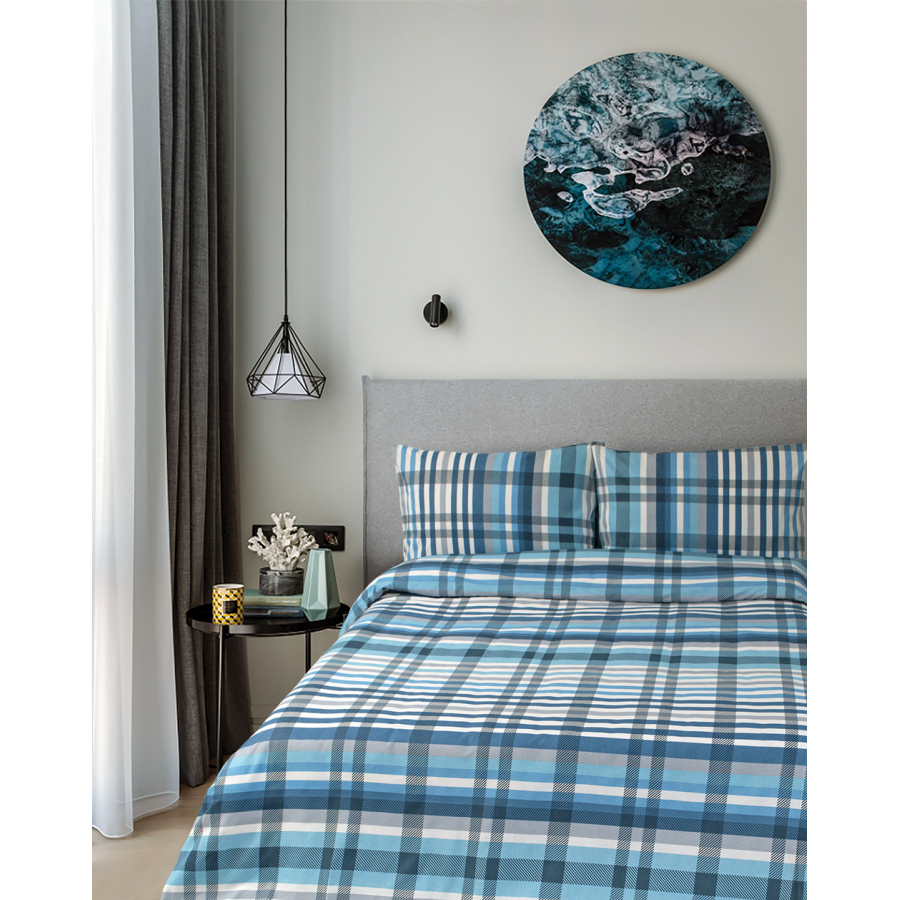 

Постельное белье Iris Home Ranforce Rony полуторный (svt-2000022295987)