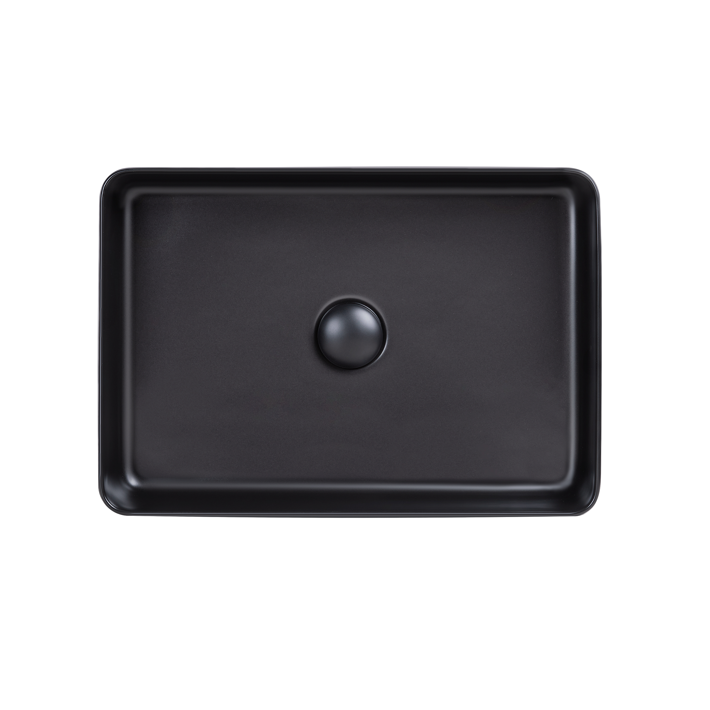 

Раковина-чаша Qtap Tern 500х350х145 Matt black с донным клапаном QT1711A055MB