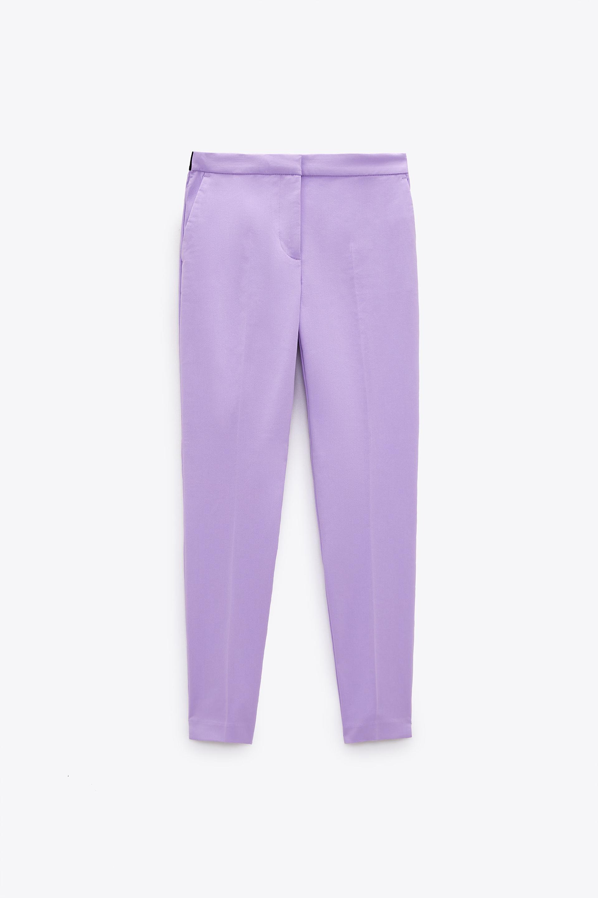 

Брюки Zara  сиреневый 1608020629, Брюки Zara M сиреневый 1608020629