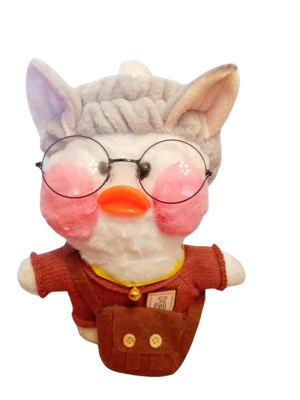 

Мягкая плюшевая игрушка утка лалафанфан / lalafanfan в свитре