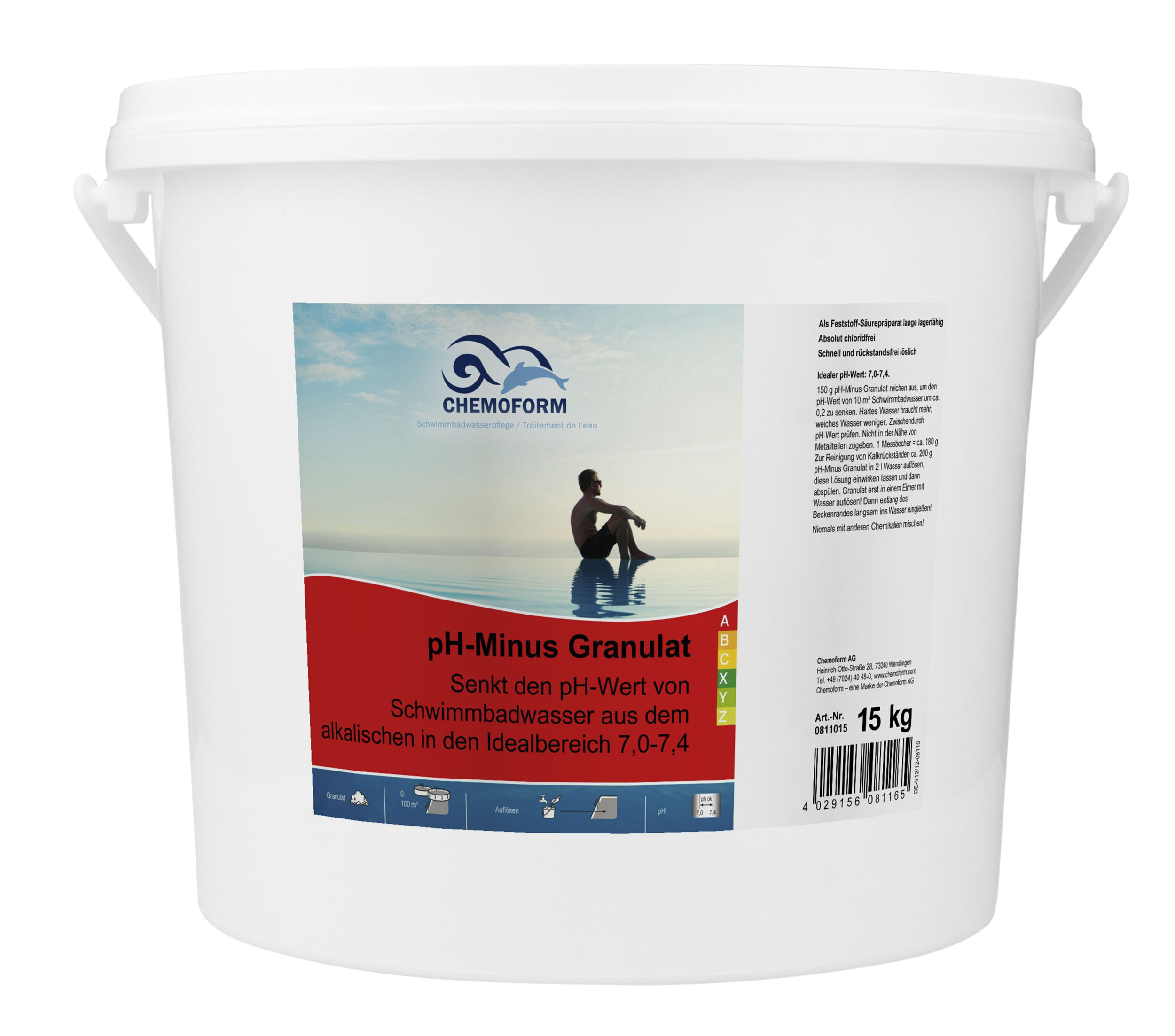 

Средство для понижения уровня pH- гранулы 5кг Chemoform