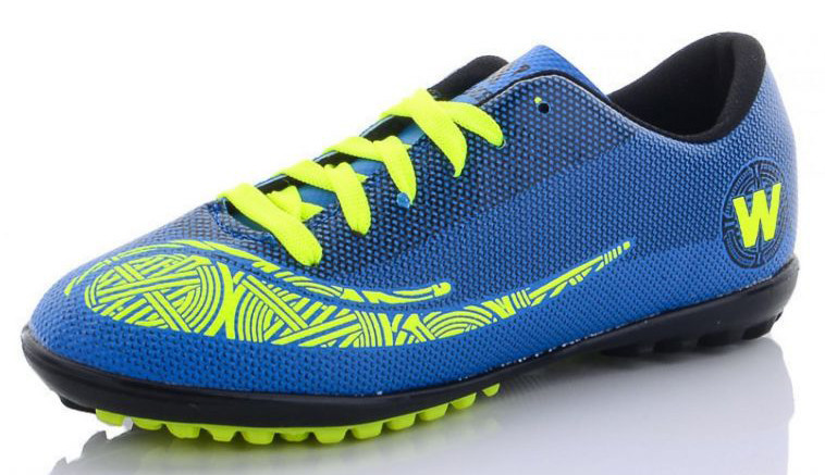 

Детские футбольные сороконожки 38 синие Walked M10-03