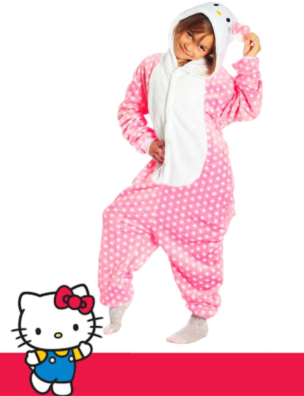 

Кигуруми пижама Китти Comfort для детей 140 см (123662)