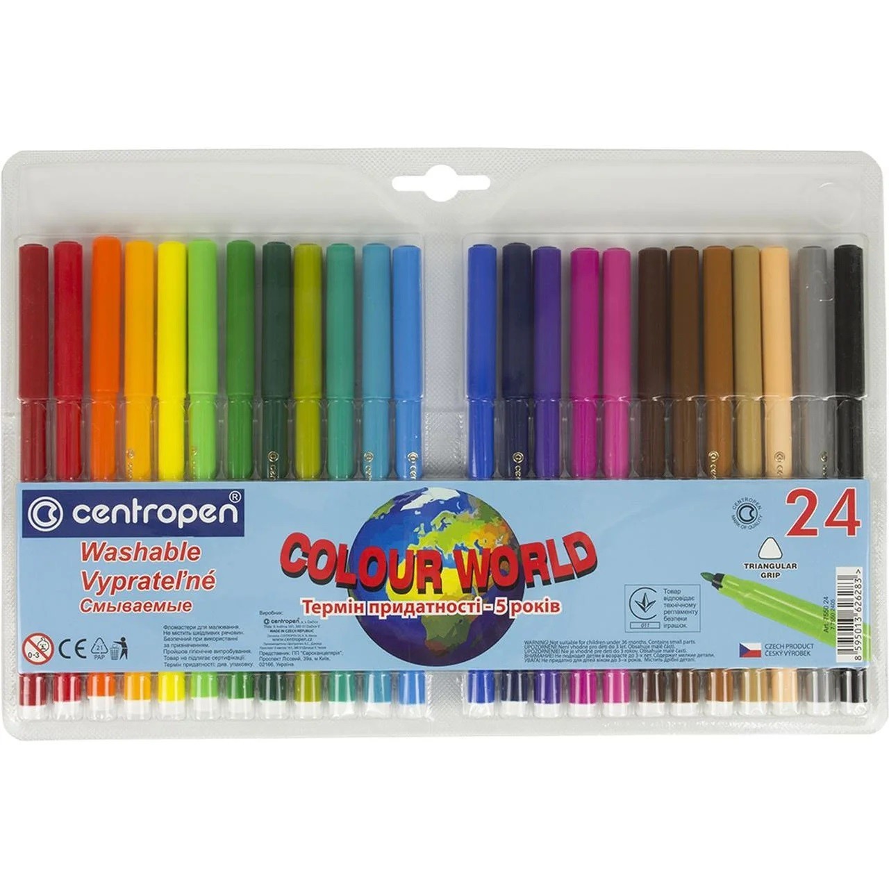 

Фломастеры Centropen Color World 7550/24 24 цвета