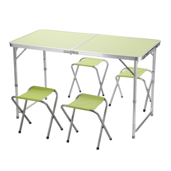 

Стол для пикника раскладной Folding Table с стульями Зелёный