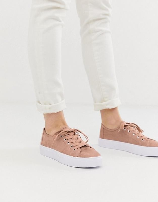 

Женские кеды Asos 38 розовый со светло-бежевым