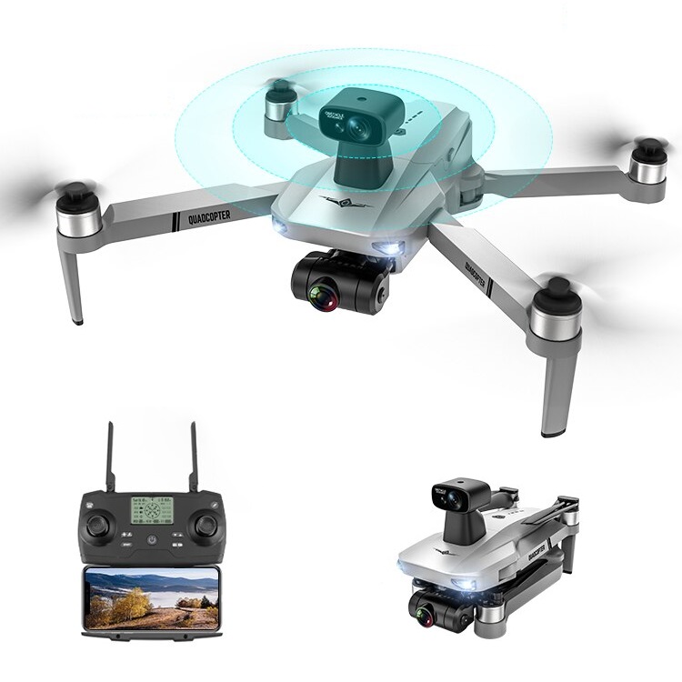 

Квадрокоптер KFPLAN KF102 MAX с 4K и HD камерами, предотвращение препятствий, GPS БК двигатели до 1.2км 25 минут Серый