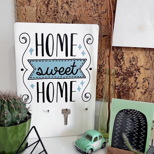 

Ключница настенная Home sweet home Arivans 25х36 см белый 20F027