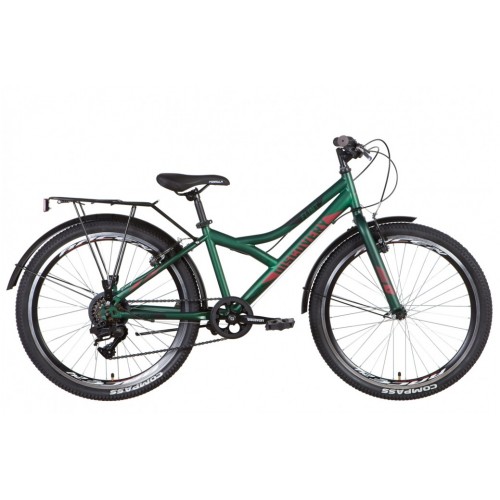 

Велосипед DISCOVERY FLINT 24" 13" 2022 Темно-зеленый с красным (м)