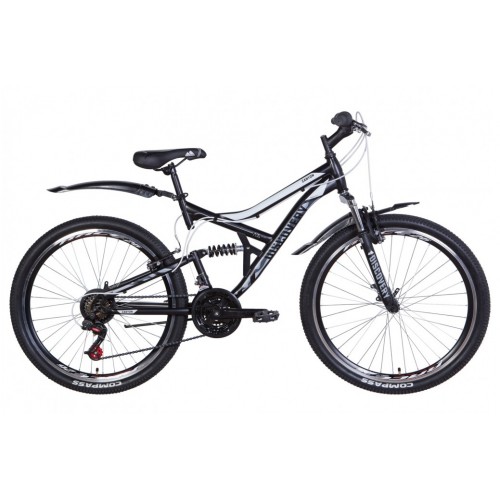 

Велосипед DISCOVERY CANYON 26" 17.5" 2021 Черно-белый с серым (м)