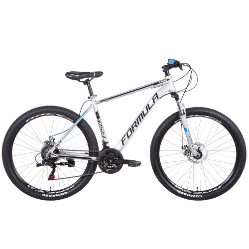 

Велосипед FORMULA THOR 27.5" 19" 2021 Серебристо-черный с синим