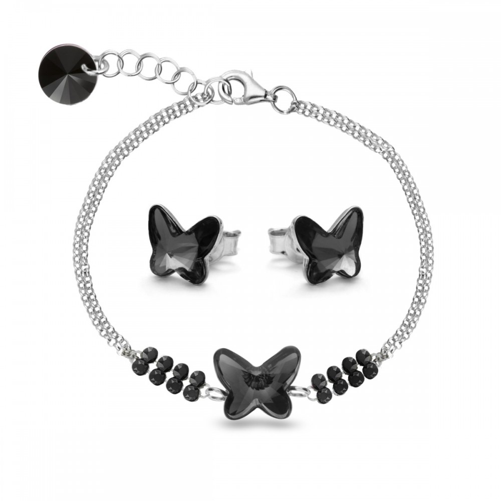

Серебряный комплект Spark со Swarovski Butterfly BK2854MESH925SNJ