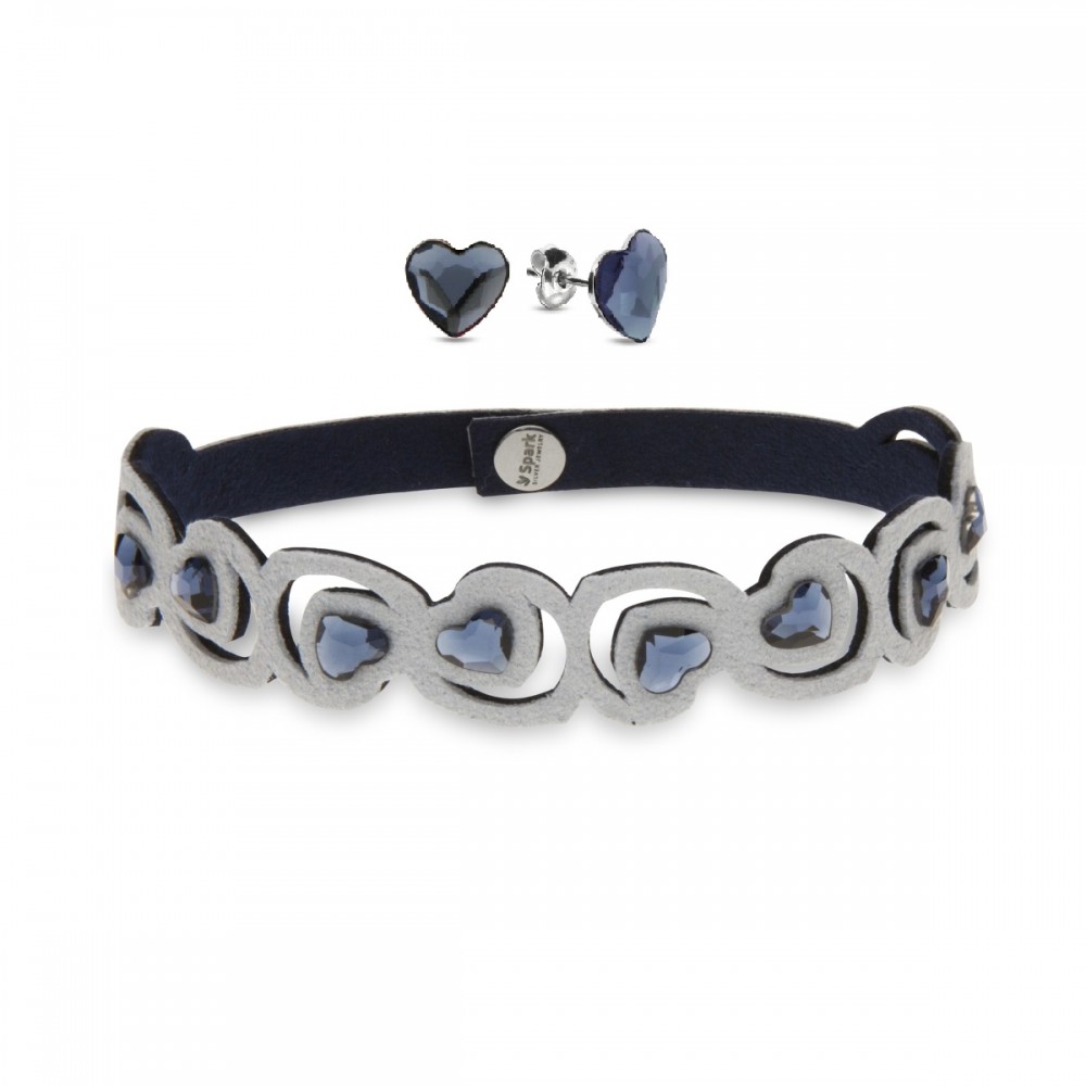 

Серебряный комплект Spark со Swarovski Tiny Heart BKZ2808H3PBDB