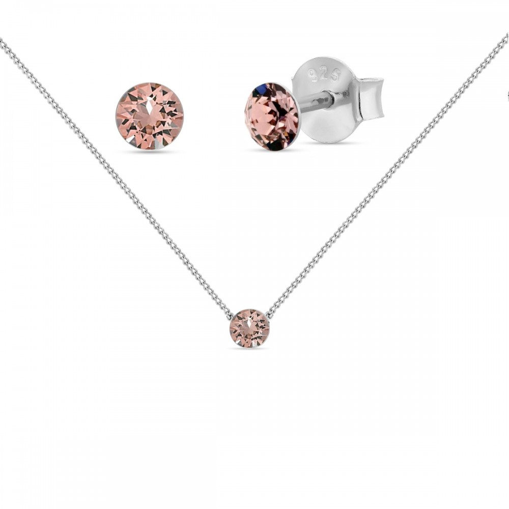 

Серебряный комплект Spark со Swarovski Punto NLANMK1088PP31VR