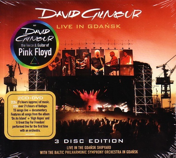 

Компакт диски EMI David Gilmour Live In Gdansk 2CD/DVD 5099923548923