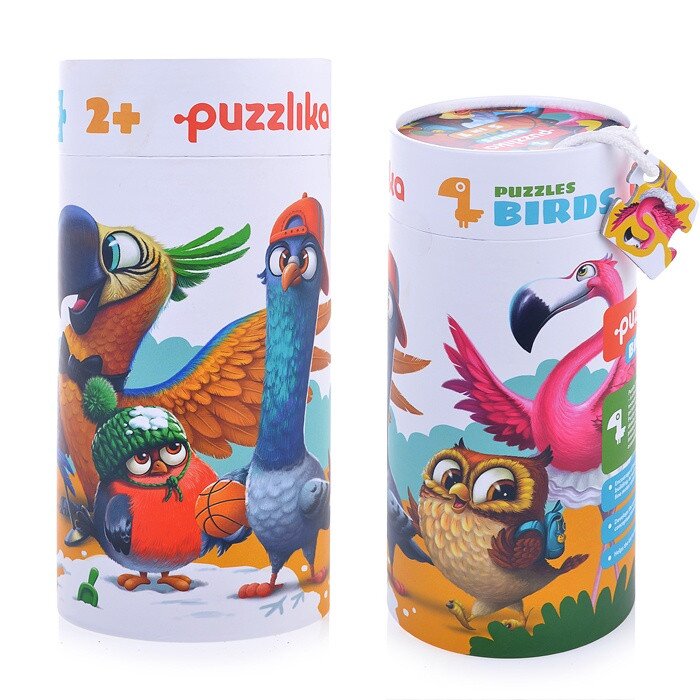 

Пазлы Puzzlika 5 в 1 Птички 25 элементов