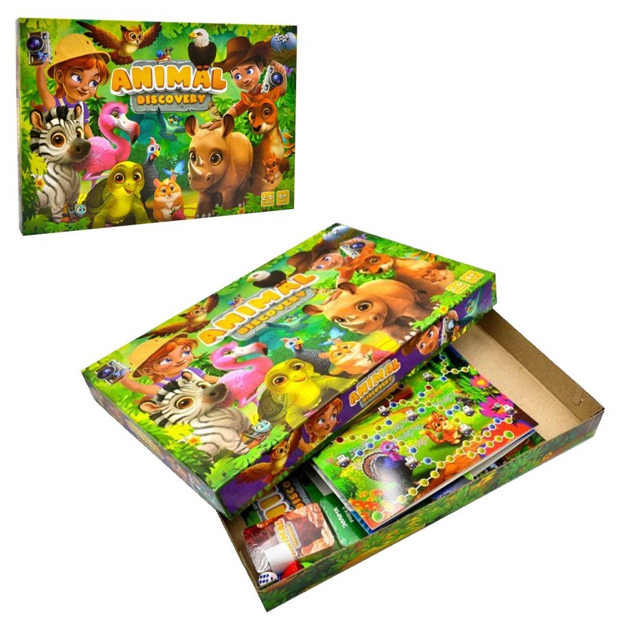 

Настольная игра, развлекательная "Animal Discovery" Danko Toys 25х37 см