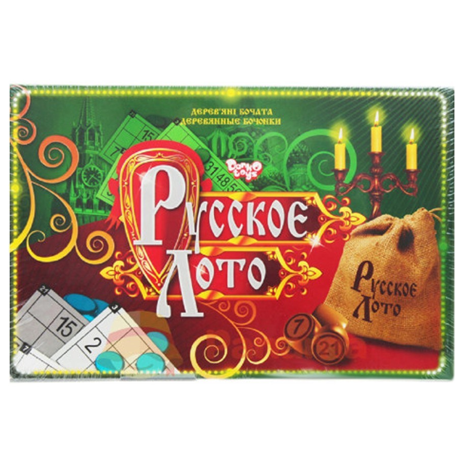 

Настольная игра "Русское Лото" Danko Toys 34х22х6,5 см