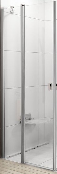 

CRV2-80 bright alu (Transparent) Душевые двери