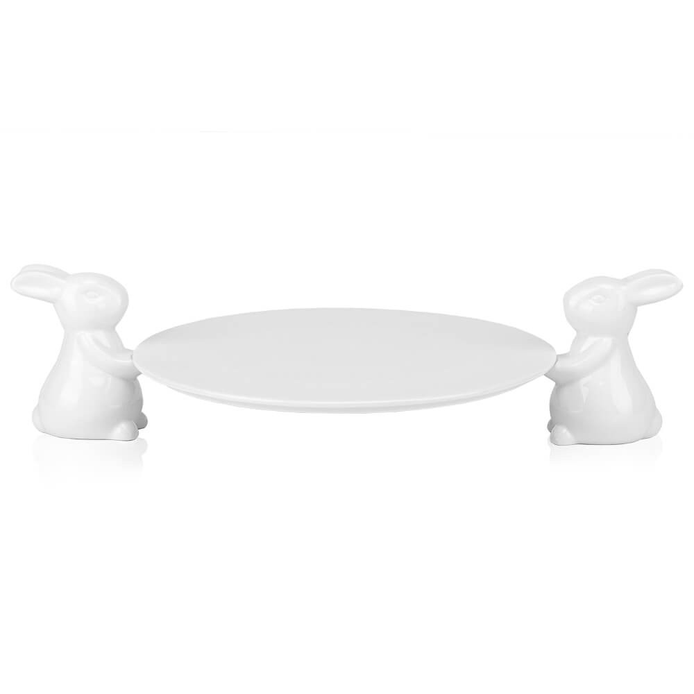 

Керамическая подставка Lefard Два кролика 30 см белая (8910-002)
