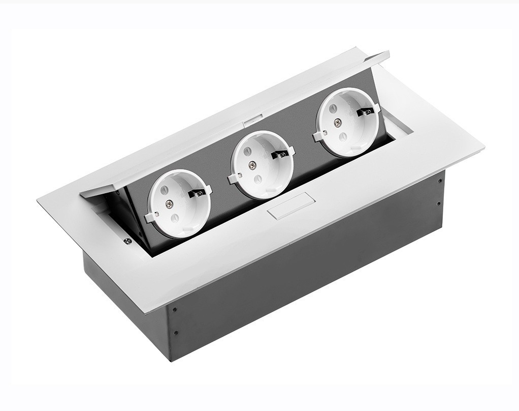 

Удлинитель GTV AE-PB03GS-10 3 розетки с заземлением Schuko Белый