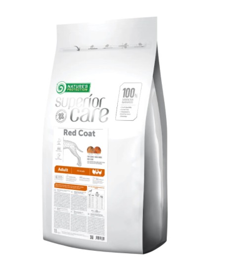 

Сухой корм для взрослых собак с рыжим окрасом шерсти, для малых пород Superior Care Red Coat Adult All Breeds 10 кг