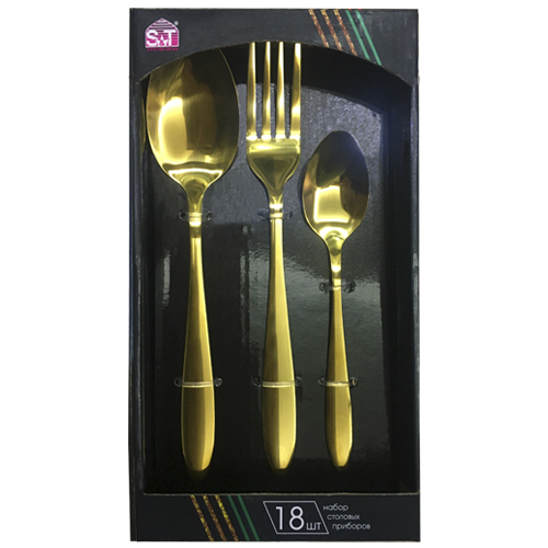

Набор столовых приборов S&T Golden Family-4 18 предметов (30502-44)