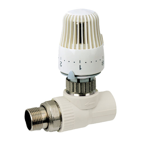 

Термостатичний Кран з термоголовкою прямий PPR 25x3/4 KOER K0156.PRO (KP0199)