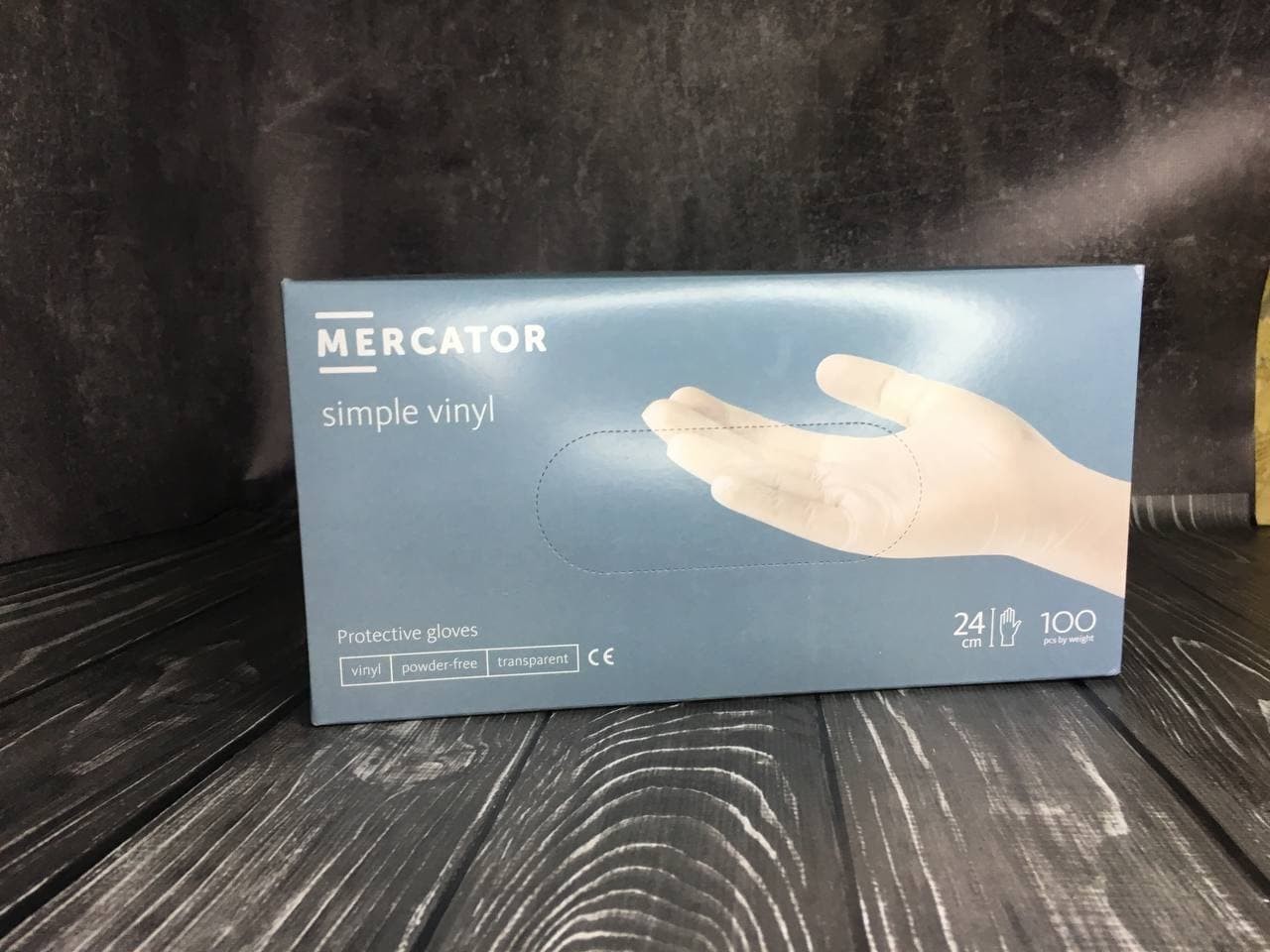 

Перчатки виниловые Mercator simple vinyl L нестерильные неопудренные 10 уп по100 шт прозрачные