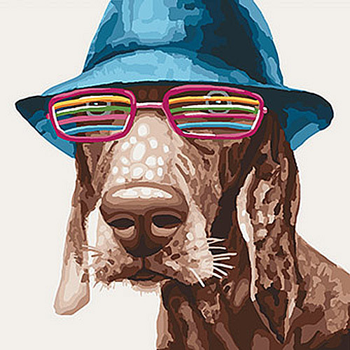 

Картина по номерам. Животные, птицы "Стиляга" KHO4103, 40х40 см