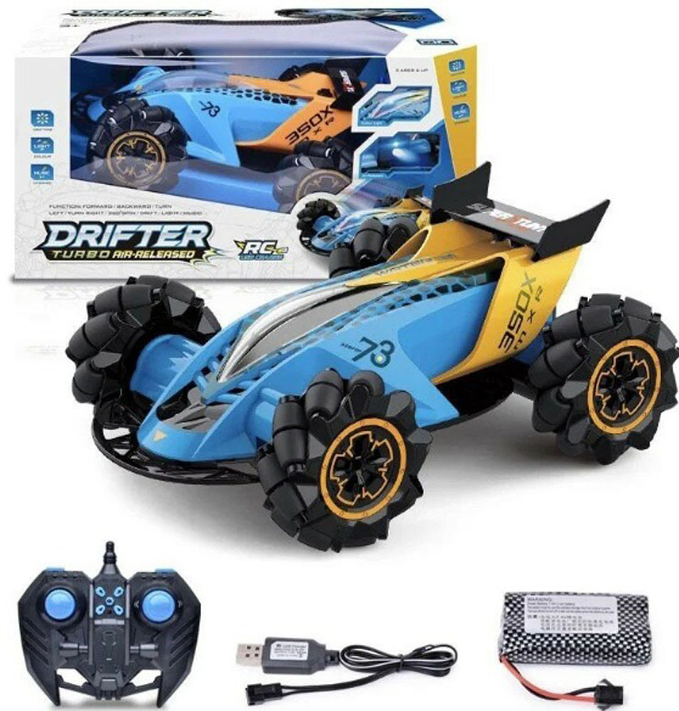 

Машина на радиоуправлении с подсветкой и парой DRIFTER Turbo Air-Released Синий