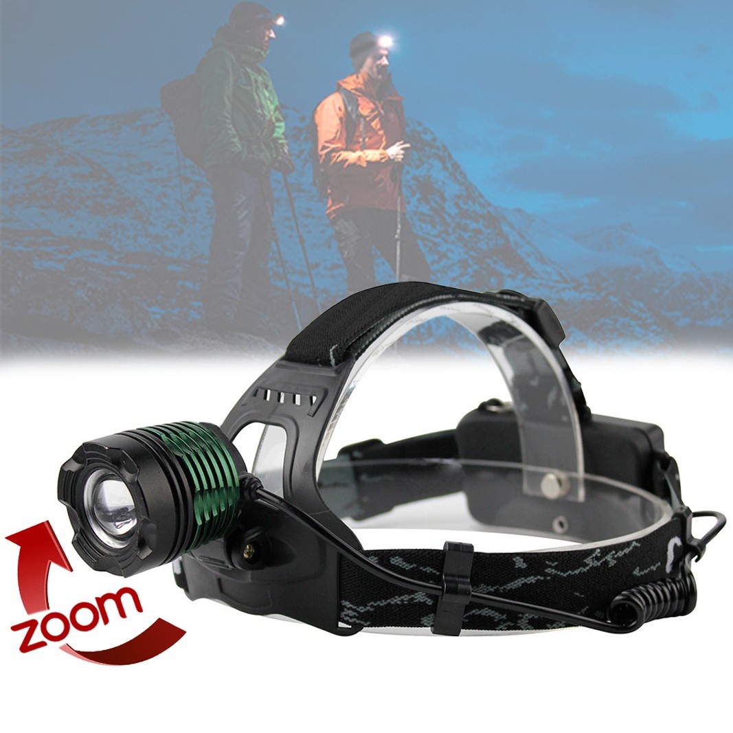 

Фонарик на голову "X-Balog BL 2188B-T6", Черный/зеленый светодиодный фонарь налобный аккумуляторный (1009094-Black)