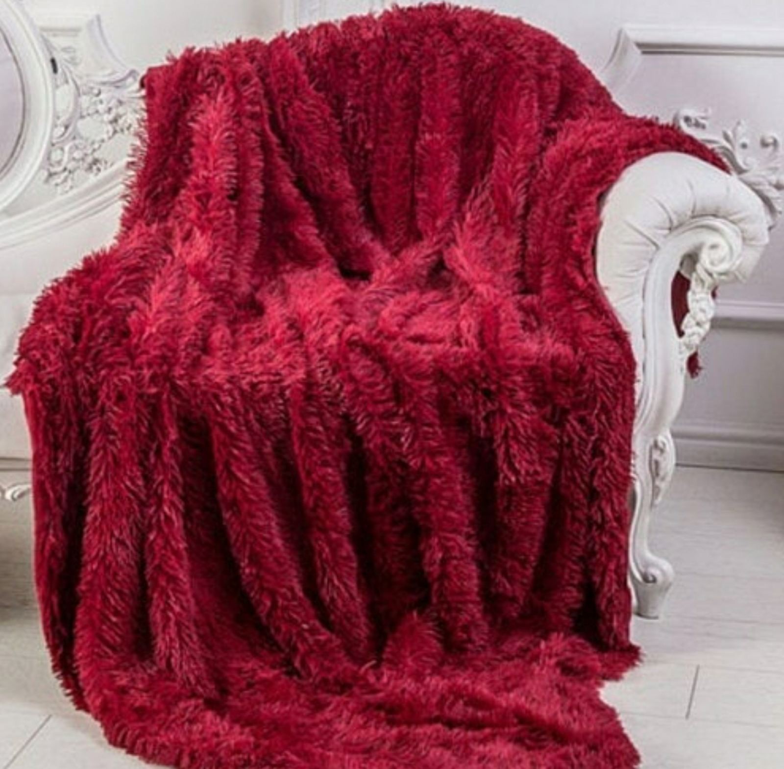 

Покрывало травка Colorful Home 160×200 см Бордовое