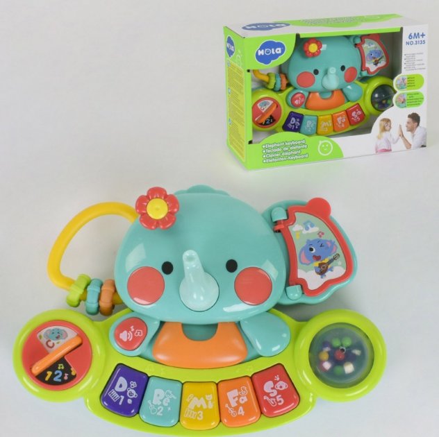 

Музыкальная игрушка детское Пианино-Слоник в коробке Toy musical (T- 3135)