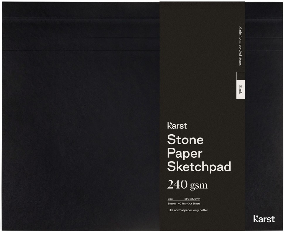 

Скетчбук Karst Sketchpad 25 х 20,5 см чорний